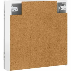 vidaXL Dartbord Kabinet DELFT Hoogglans Wit 52,5 x 10,5 x 53,5 cm