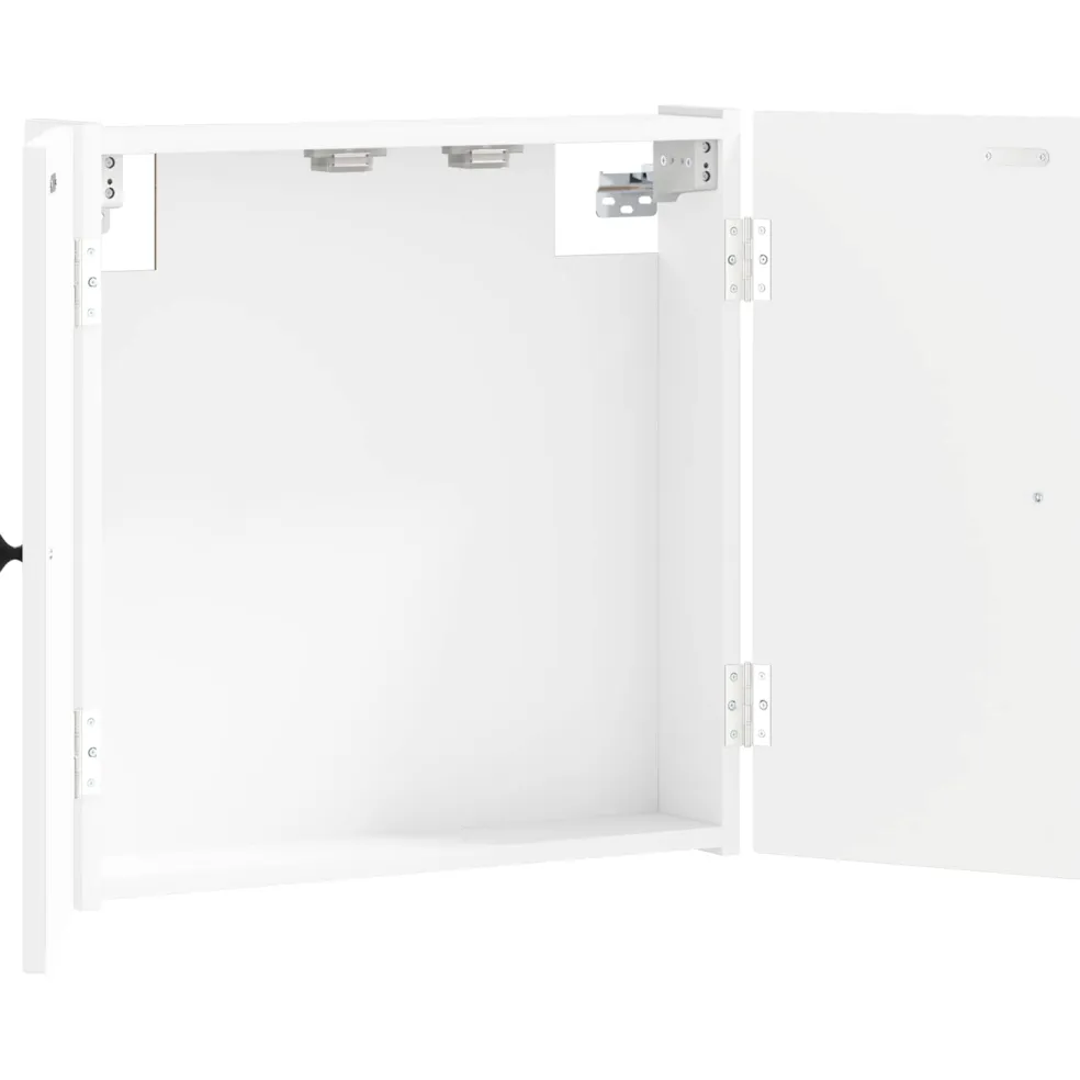 vidaXL Dartbord Kabinet EDE Wit 52,5 x 10,5 x 53,5 cm Bewerkt hout