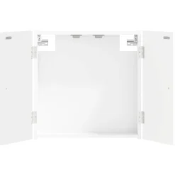 vidaXL Dartbord Kabinet EDE Wit 52,5 x 10,5 x 53,5 cm Bewerkt hout