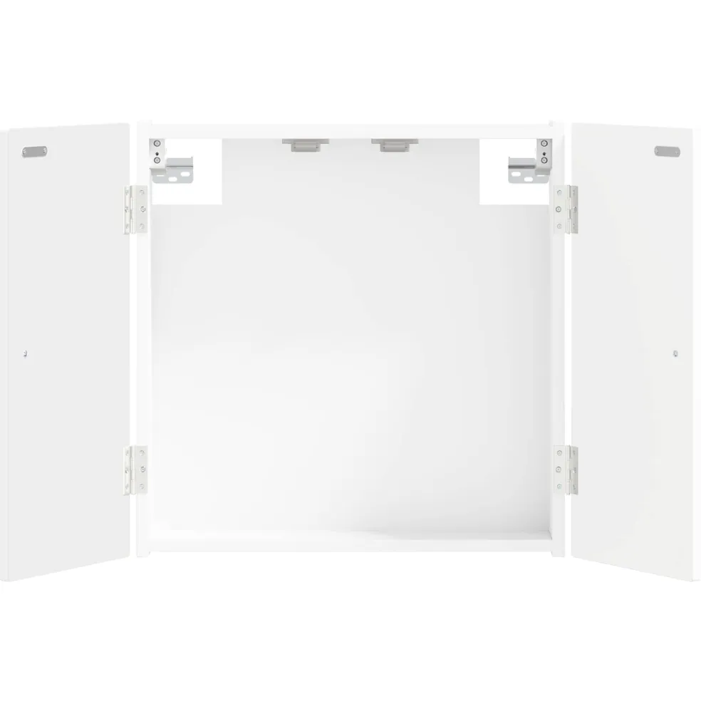 vidaXL Dartbord Kabinet EDE Wit 52,5 x 10,5 x 53,5 cm Bewerkt hout