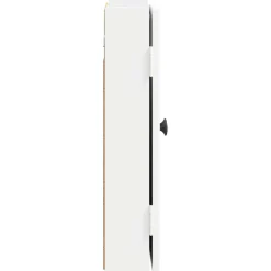 vidaXL Dartbord Kabinet EDE Wit 52,5 x 10,5 x 53,5 cm Bewerkt hout