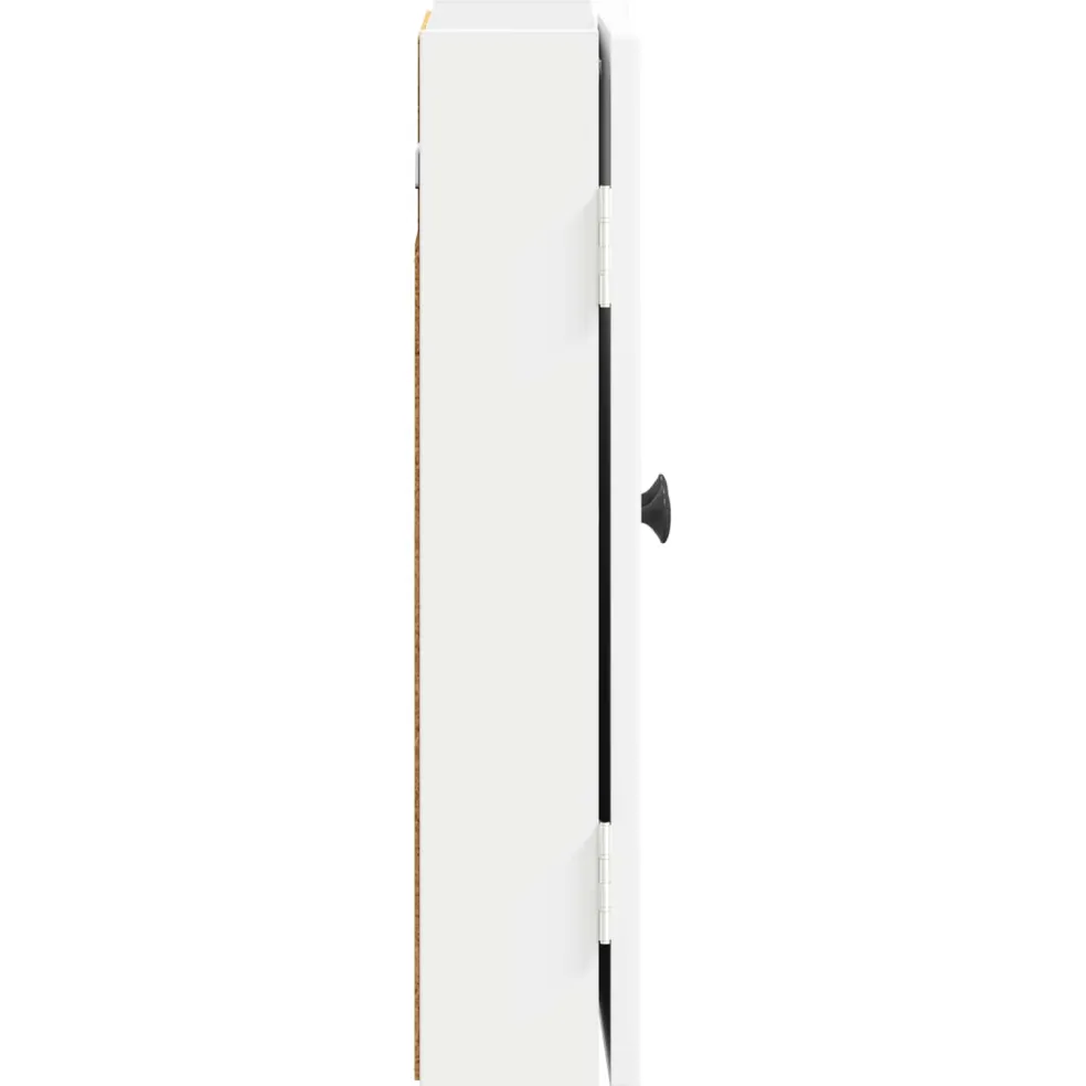 vidaXL Dartbord Kabinet EDE Wit 52,5 x 10,5 x 53,5 cm Bewerkt hout