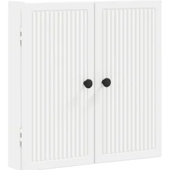 vidaXL Dartbord Kabinet EDE Wit 52,5 x 10,5 x 53,5 cm Bewerkt hout