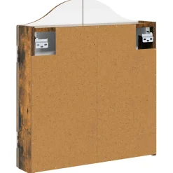 vidaXL Dartbord Kabinet Gerookt eiken 56 x 12 x 63 cm Bewerkt hout