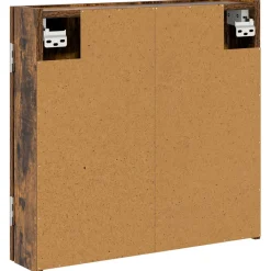 vidaXL Dartbord Kabinet Gerookt eiken 56 x 12 x 53,5 cm Bewerkt hout