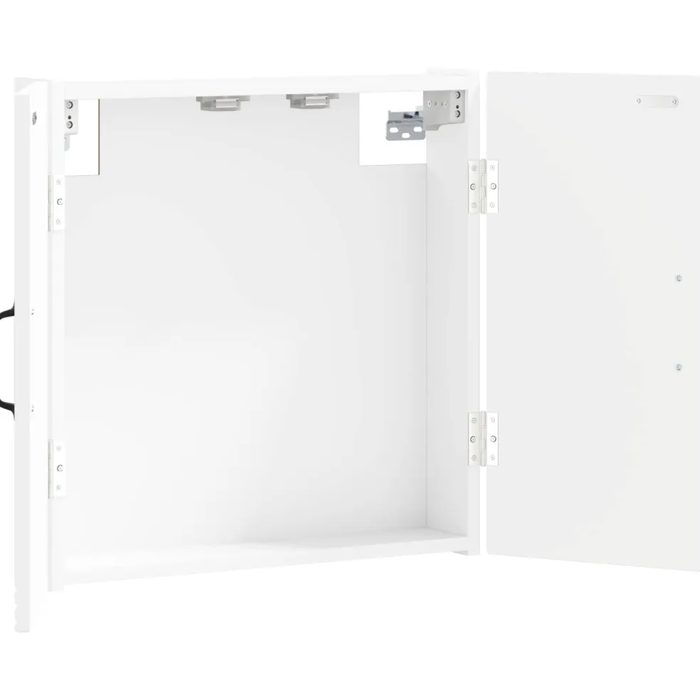 vidaXL Dartbord Kabinet HAARLEM Wit 52,5 x 10,5 x 53,5 cm Bewerkt hout