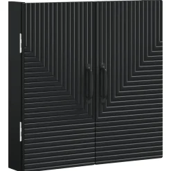 vidaXL Dartbord Kabinet HAARLEM Zwart 52,5 x 10,5 x 53,5 cm