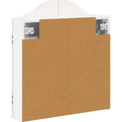 vidaXL Dartbord Kabinet Hoogglans Wit 56 x 12 x 63 cm Bewerkt hout