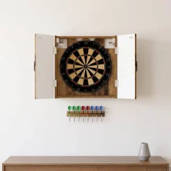 vidaXL Dartbord Kabinet HOORN Oud hout 52,5 x 10,5 x 53,5 cm