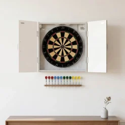 vidaXL Dartbord Kabinet HOORN Betongrijs 52,5 x 10,5 x 53,5 cm