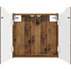 vidaXL Dartbord Kabinet Oud hout 56 x 12 x 63 cm Bewerkt hout