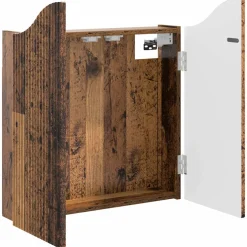 vidaXL Dartbord Kabinet Oud hout 56 x 12 x 63 cm Bewerkt hout