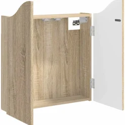 vidaXL Dartbord Kabinet Sonoma Eiken 56 x 12 x 63 cm Bewerkt hout