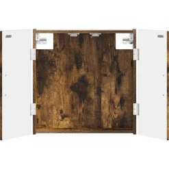 vidaXL Dartbord Kabinet UTRECHT Gerookt eiken 52,5 x 10,5 x 53,5 cm