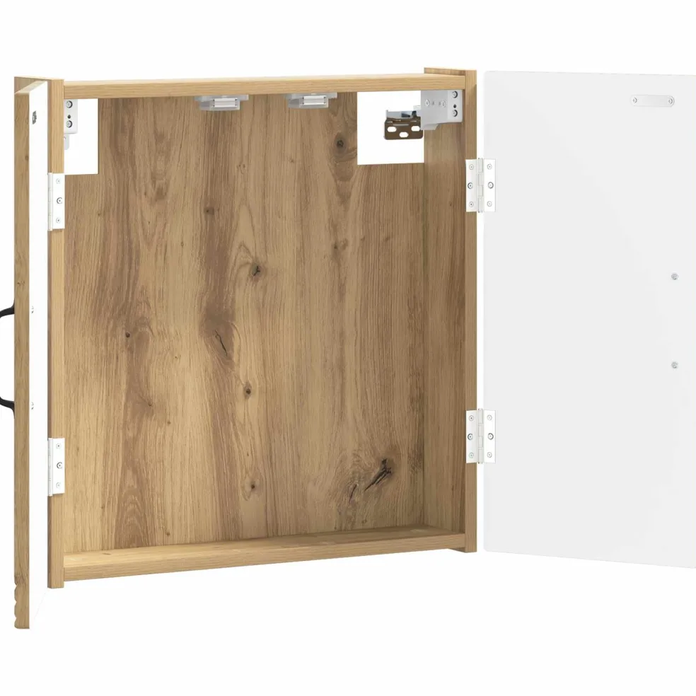 vidaXL Dartbord Kabinet UTRECHT Artisanaal eiken 52,5 x 10,5 x 53,5 cm