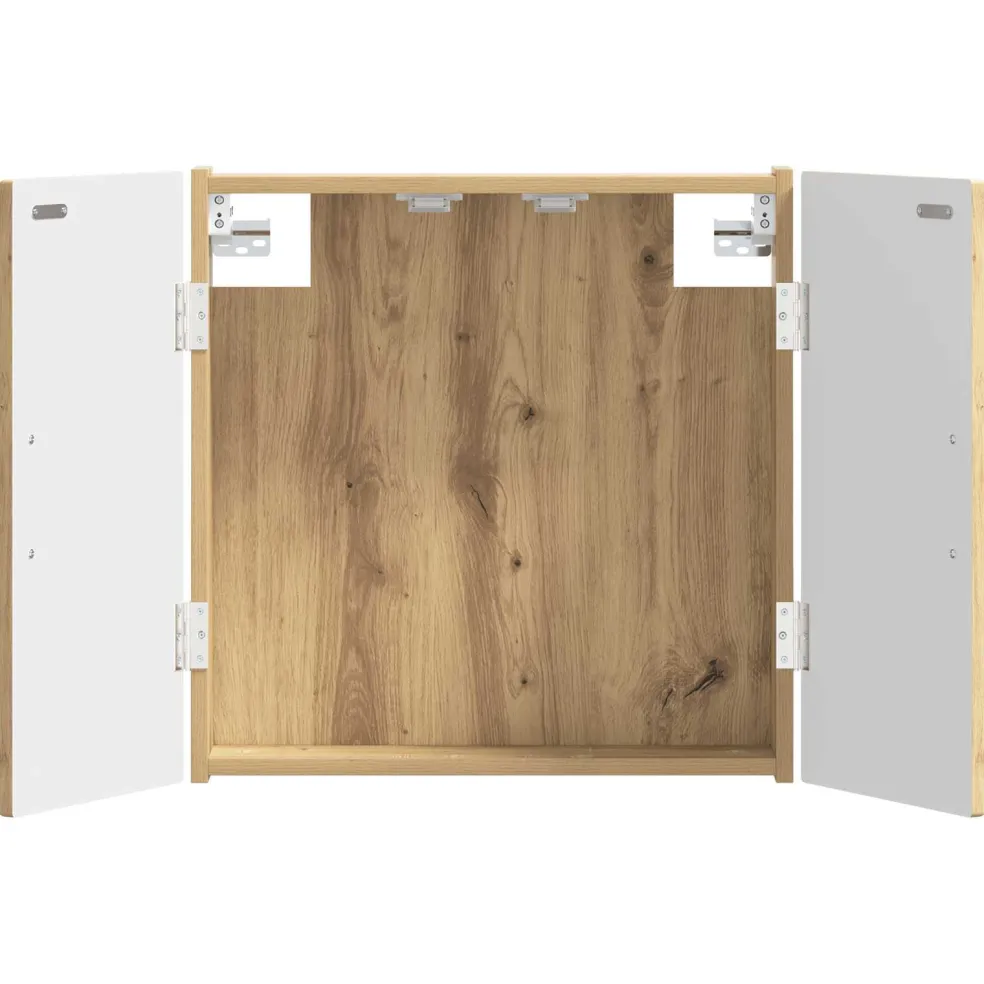 vidaXL Dartbord Kabinet UTRECHT Artisanaal eiken 52,5 x 10,5 x 53,5 cm