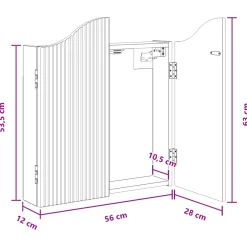 vidaXL Dartbord Kabinet Wit 56 x 12 x 63 cm Bewerkt hout