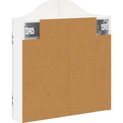 vidaXL Dartbord Kabinet Wit 56 x 12 x 63 cm Bewerkt hout