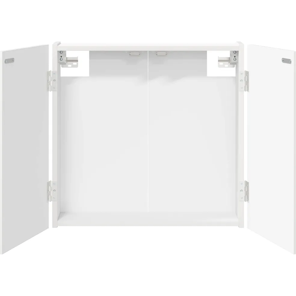 vidaXL Dartbord Kabinet Wit 56 x 12 x 53,5 cm Bewerkt hout