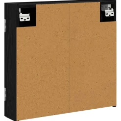 vidaXL Dartbord Kabinet Zwart eiken 56 x 12 x 53,5 cm Bewerkt hout