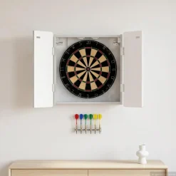 vidaXL Dartbord Kabinet ZWOLLE Betongrijs 52,5 x 10,5 x 57,5 cm