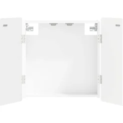 vidaXL Dartbord Kabinet ZWOLLE Wit 52,5 x 10,5 x 57,5 cm Bewerkt hout