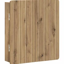 vidaXL Dartbord Kabinet ZWOLLE Artisanaal eiken 52,5 x 10,5 x 57,5 cm