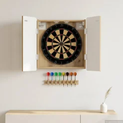 vidaXL Dartbord Kabinet ZWOLLE Artisanaal eiken 52,5 x 10,5 x 57,5 cm