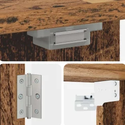 vidaXL Dartbord Kabinet ZWOLLE Oud hout 52,5 x 10,5 x 57,5 cm