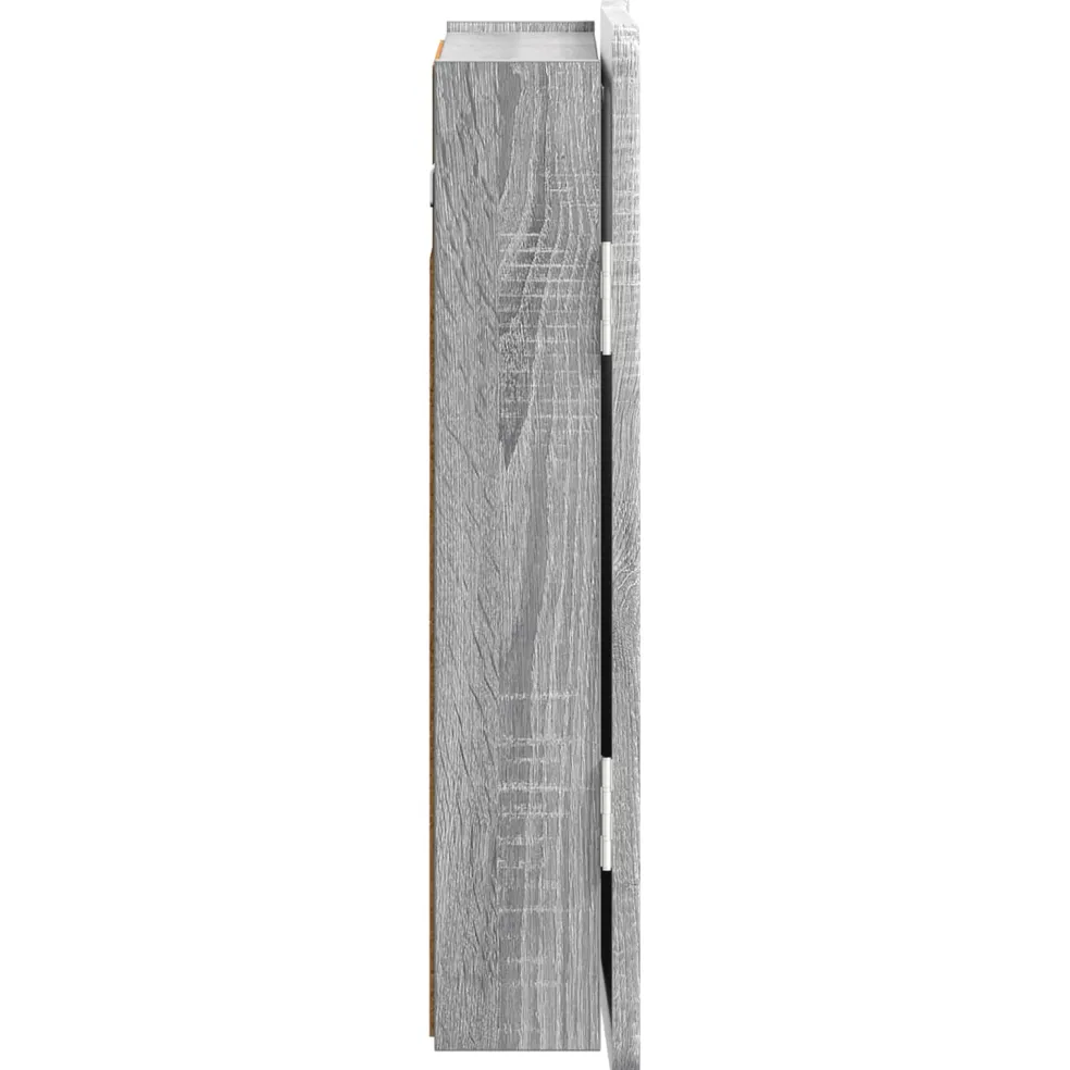 vidaXL Dartbord Kabinet ZWOLLE Grijs Sonoma 52,5 x 10,5 x 57,5 cm