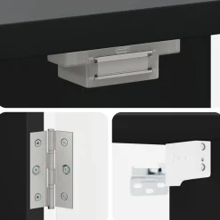 vidaXL Dartbord Kabinet ZWOLLE Zwart 52,5 x 10,5 x 57,5 cm