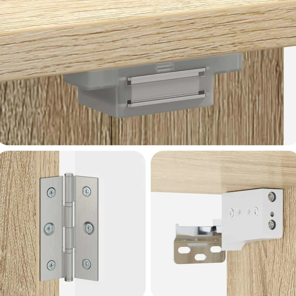 vidaXL Dartbord Kabinet ZWOLLE Sonoma Eiken 52,5 x 10,5 x 57,5 cm