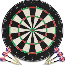 vidaXL Dartbord professioneel met 6 darts sisal