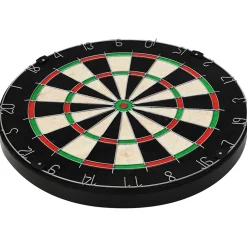 vidaXL Dartbord professioneel met kast en 6 darts sisal