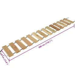 vidaXL Decking Roll Naturel 35 x 300 cm Geïmpregneerd grenenhout