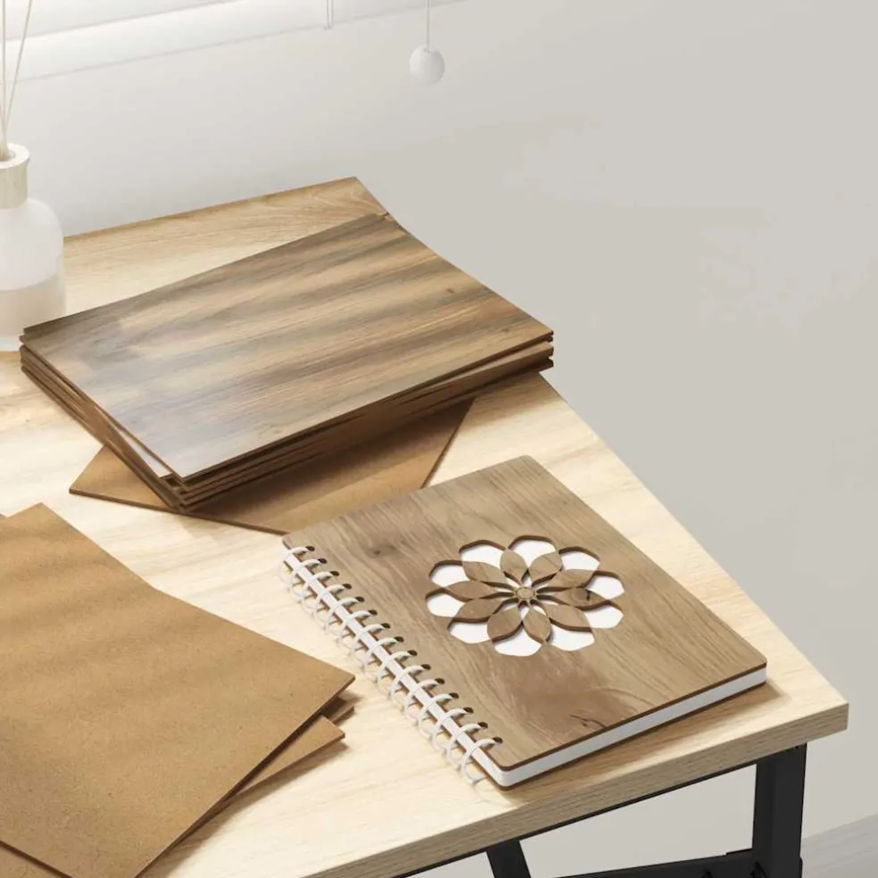 vidaXL Decorpanelen 12 st Artisanaal eiken 15 x 21 x 0,27 cm