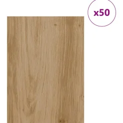 vidaXL Decorpanelen 50 st Artisanaal eiken 30 x 42 x 0,27 cm