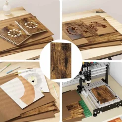 vidaXL Decorpanelen 50 st Gerookt eiken 30 x 42 x 0,27 cm Bewerkt hout