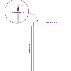 vidaXL Decorpanelen 50 st Gerookt eiken 30 x 42 x 0,27 cm Bewerkt hout