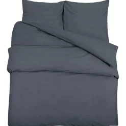 vidaXL Dekbedovertrekset lichtgewicht 140x200 cm microvezel antraciet