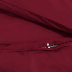 vidaXL Dekbedovertrekset lichtgewicht 140x200 cm microvezel bordeaux