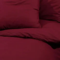 vidaXL Dekbedovertrekset lichtgewicht 140x200 cm microvezel bordeaux