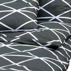 vidaXL Dekbedovertrekset 140x200 cm katoen antracietkleurig
