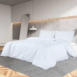 vidaXL Dekbedovertrekset 200x200 cm katoen wit