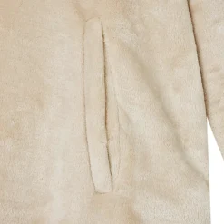 vidaXL Deken hoodie Beige S Flanel