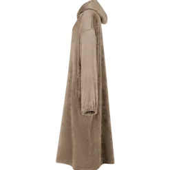 vidaXL Deken hoodie Camel S Flanel