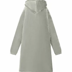 vidaXL Deken hoodie Grijs M Fleece en Flanel