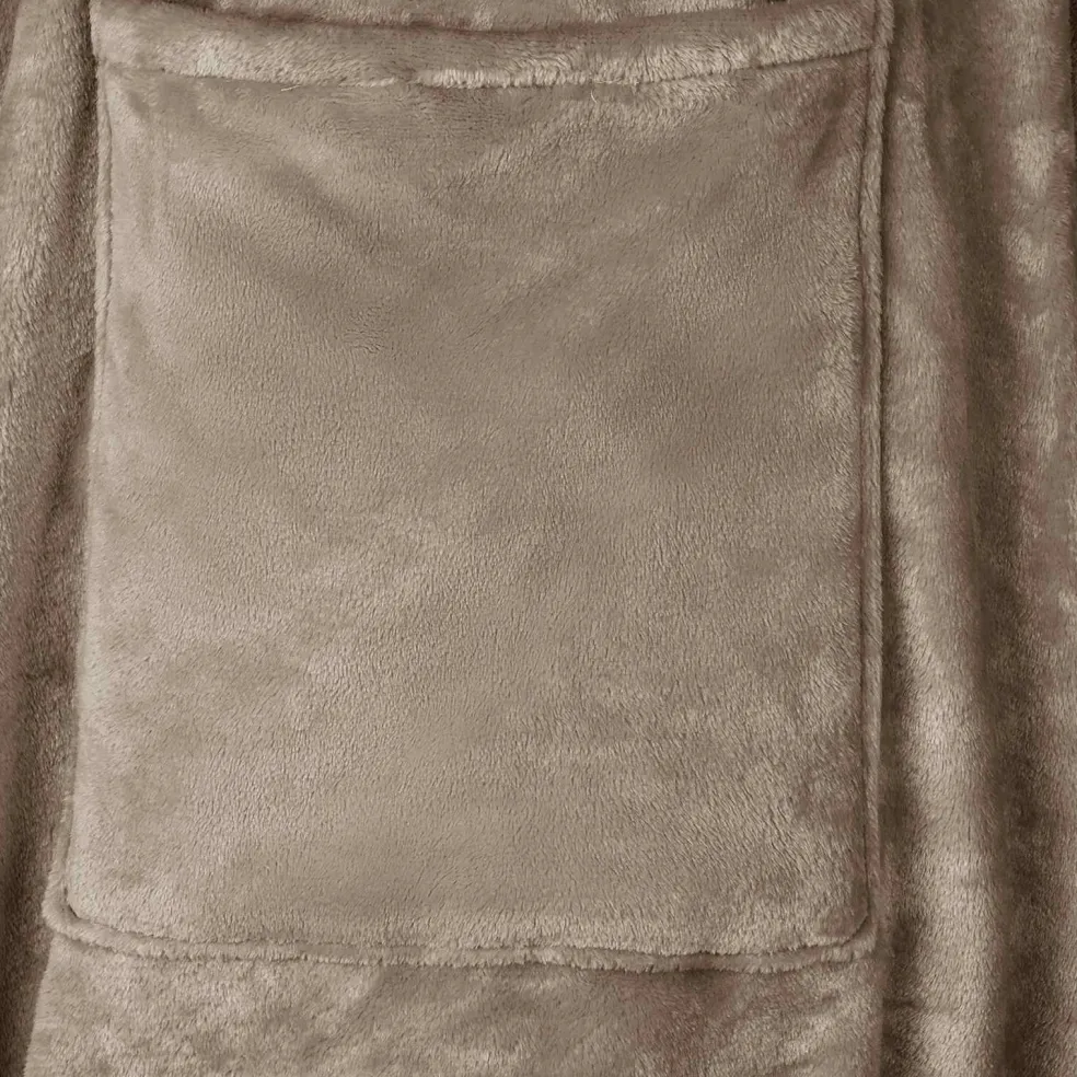 vidaXL Deken hoodie Kameel F Flanel