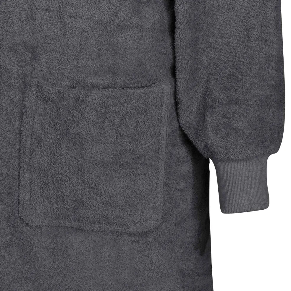 vidaXL Deken hoodie KINN Antraciet L Katoen