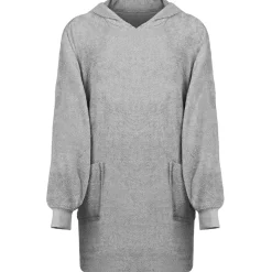 vidaXL Deken hoodie KINN Grijs L Katoen